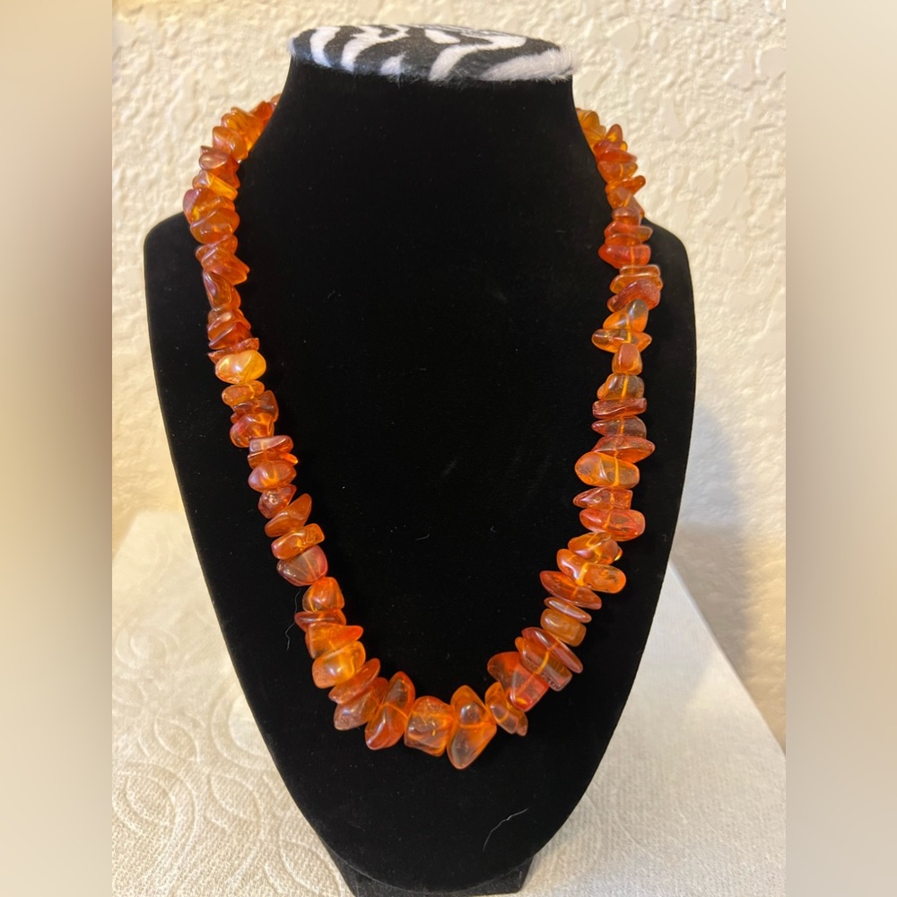 Authentic Baltic Amber Necklace. Larger stones in the middle.